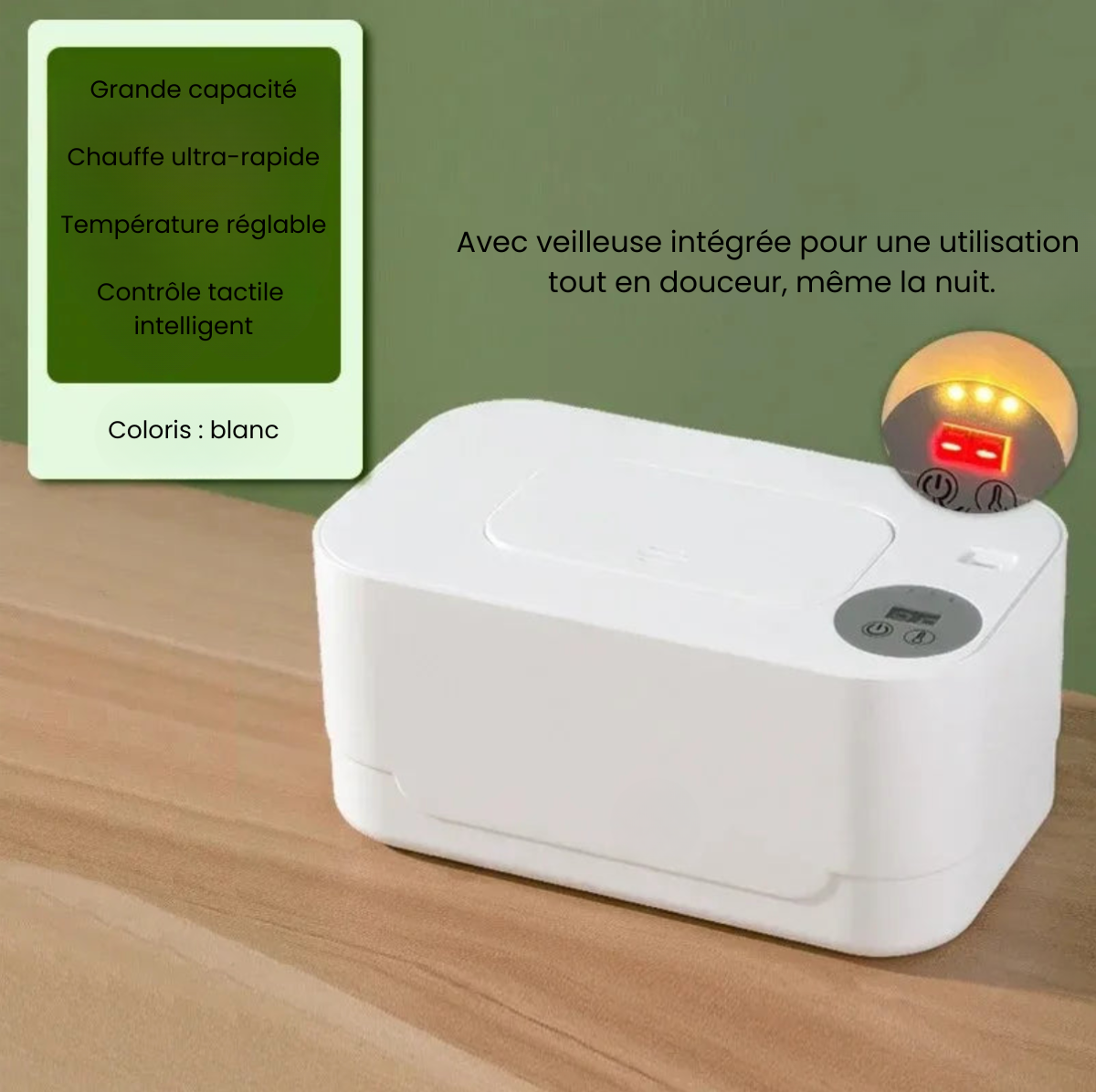 Chauffe-Lingettes Bébé – Confort & Douceur à Chaque Change