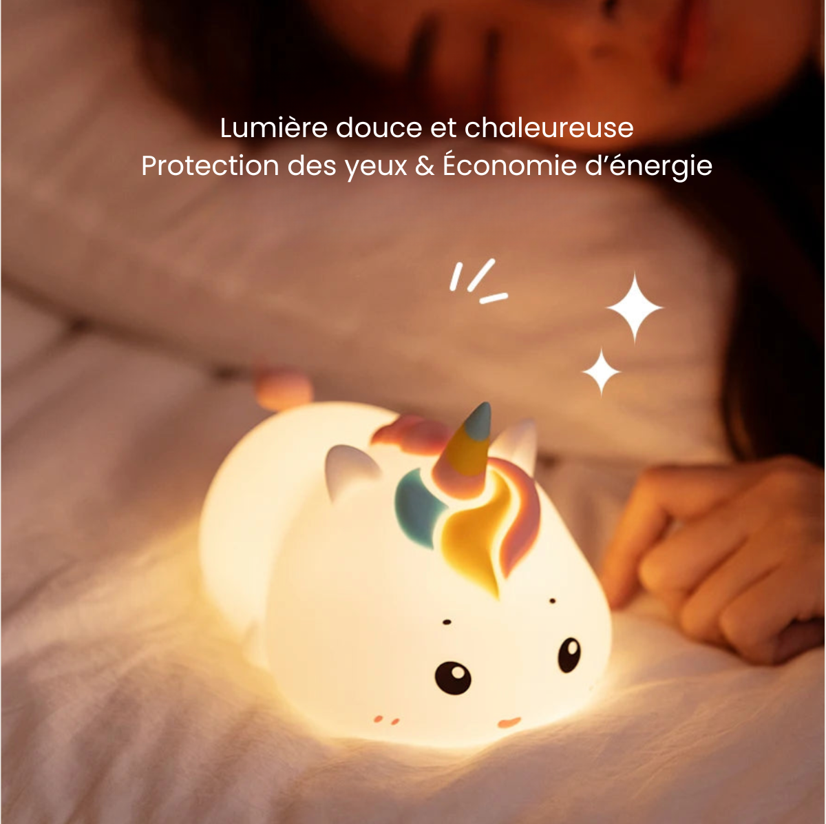 Veilleuse Licorne en Silicone – Douceur, Magie & Lumière Apaisante