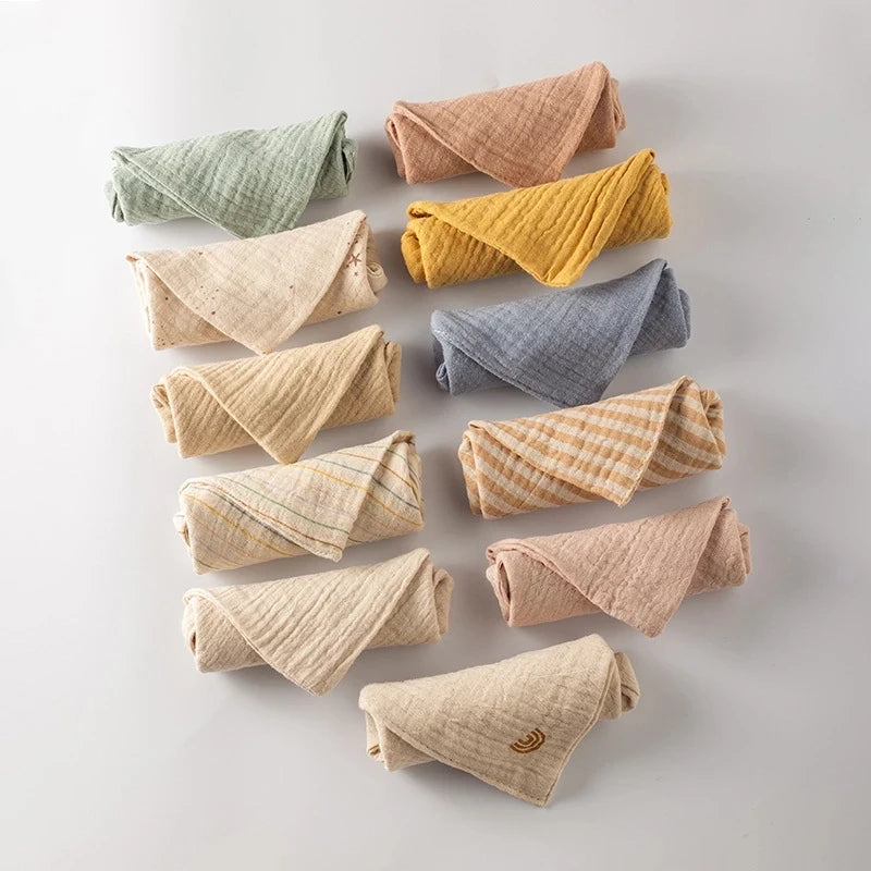 Lot de 5 Langes en Coton – Ultra Doux & Multifonction