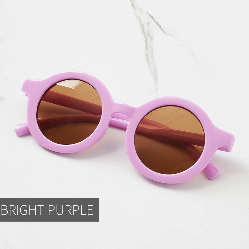 Lunettes de Soleil Bébé – Look Rétro & Protection UV | Forme Ronde Tendance