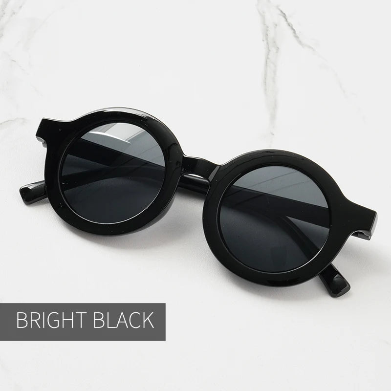 Lunettes de Soleil Bébé – Look Rétro & Protection UV | Forme Ronde Tendance