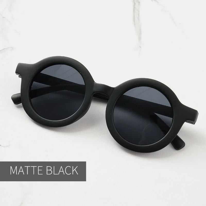 Lunettes de Soleil Bébé – Look Rétro & Protection UV | Forme Ronde Tendance