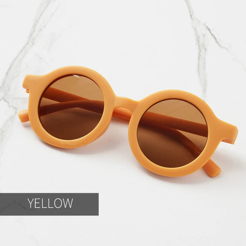 Lunettes de Soleil Bébé – Look Rétro & Protection UV | Forme Ronde Tendance