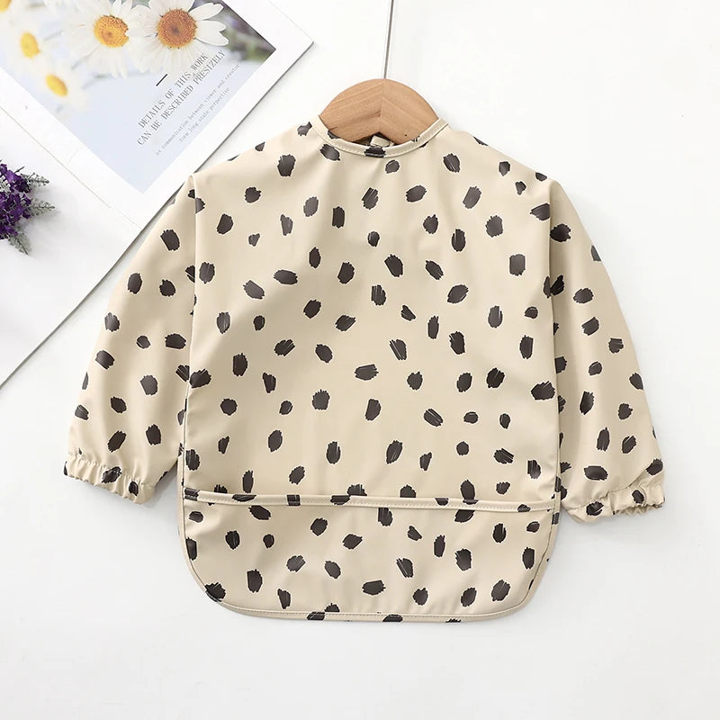 Bavoir Manches Longues Imperméable avec Poche