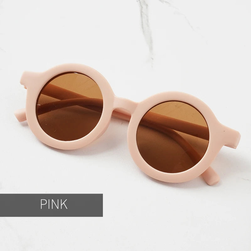 Lunettes de Soleil Bébé – Look Rétro & Protection UV | Forme Ronde Tendance