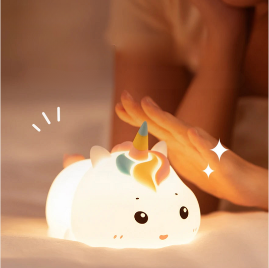 Veilleuse Licorne en Silicone – Douceur, Magie & Lumière Apaisante