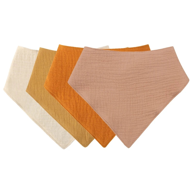 Lot de Bavoirs Triangle en Coton