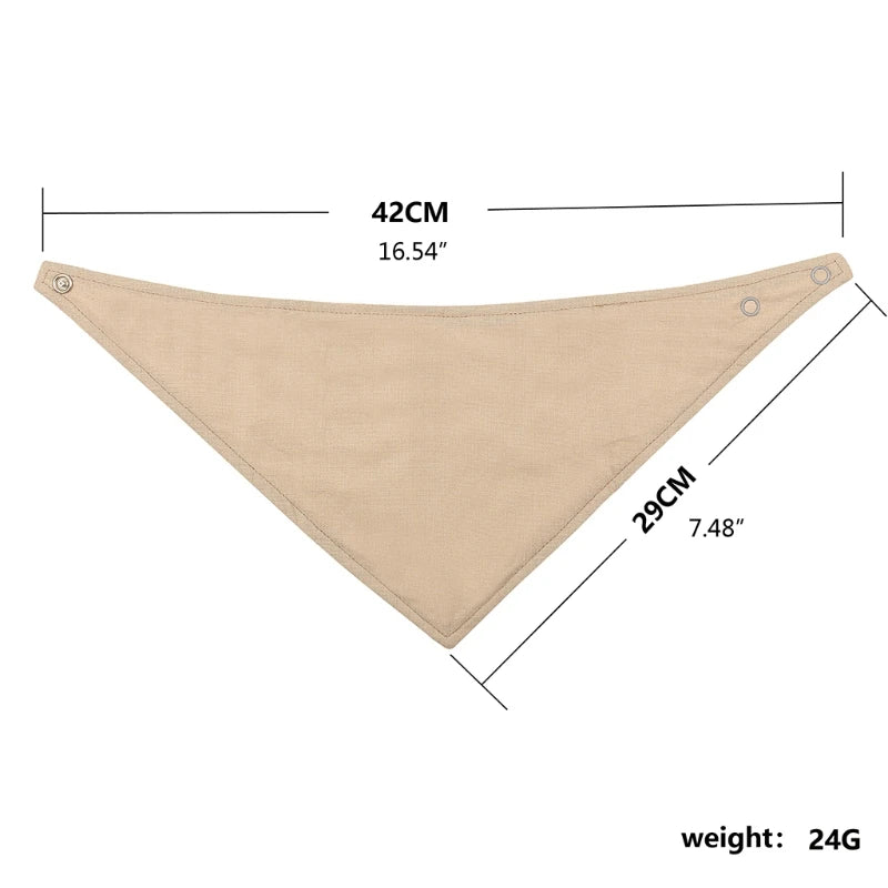 Lot de Bavoirs Triangle en Coton