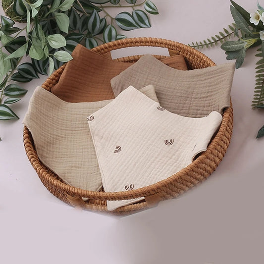Lot de Bavoirs Triangle en Coton