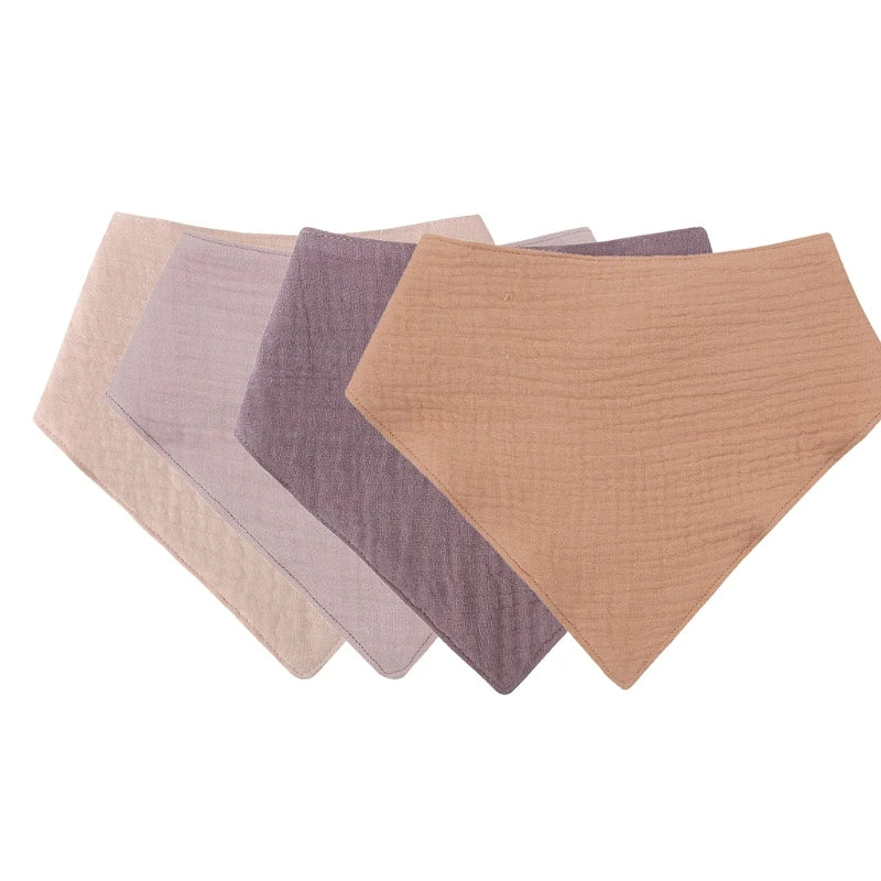 Lot de Bavoirs Triangle en Coton