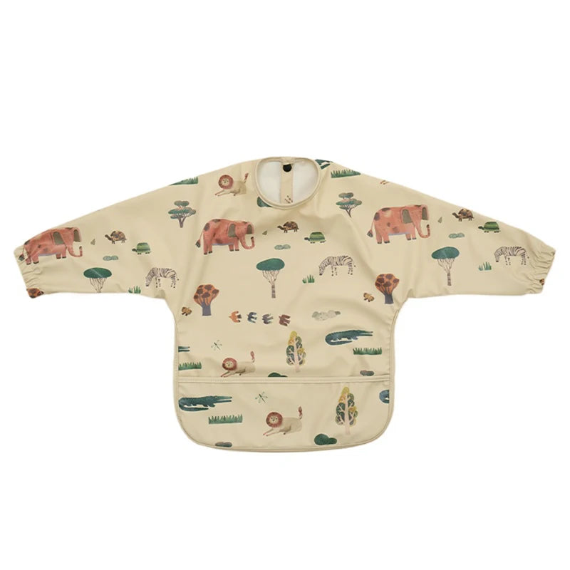 Bavoir Manches Longues Imperméable avec Poche