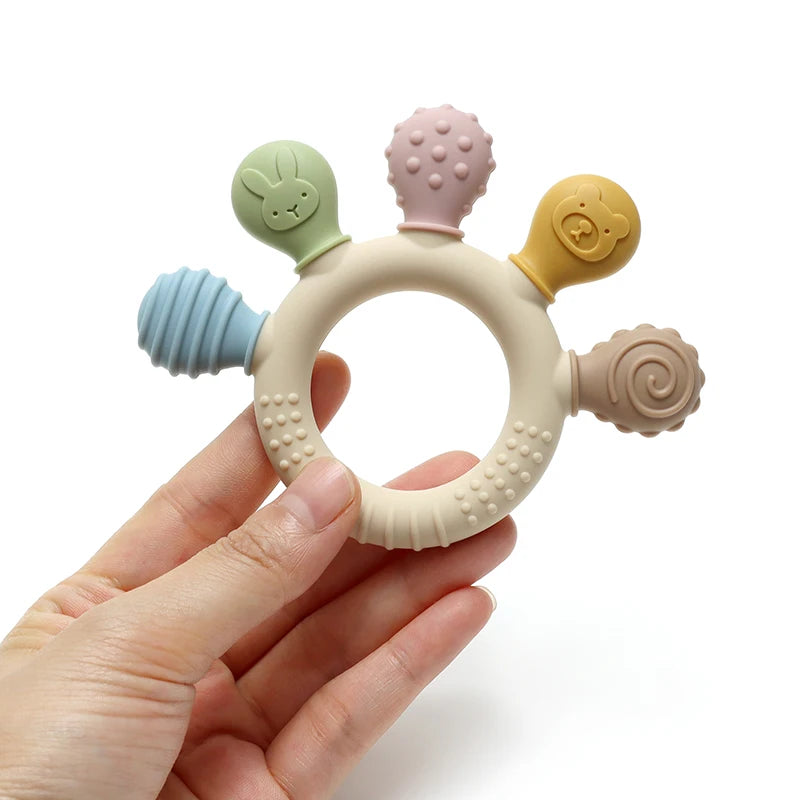 Anneau de dentition doux pour gencives sensibles - en silicone alimentaire