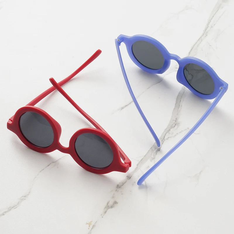 Lunettes de Soleil Bébé – Look Rétro & Protection UV | Forme Ronde Tendance