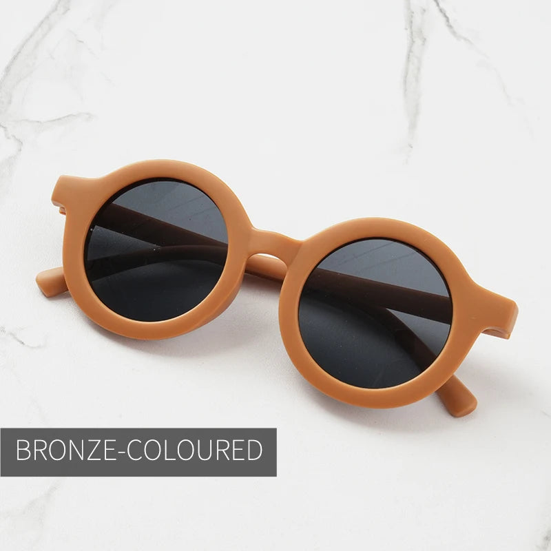 Lunettes de Soleil Bébé – Look Rétro & Protection UV | Forme Ronde Tendance