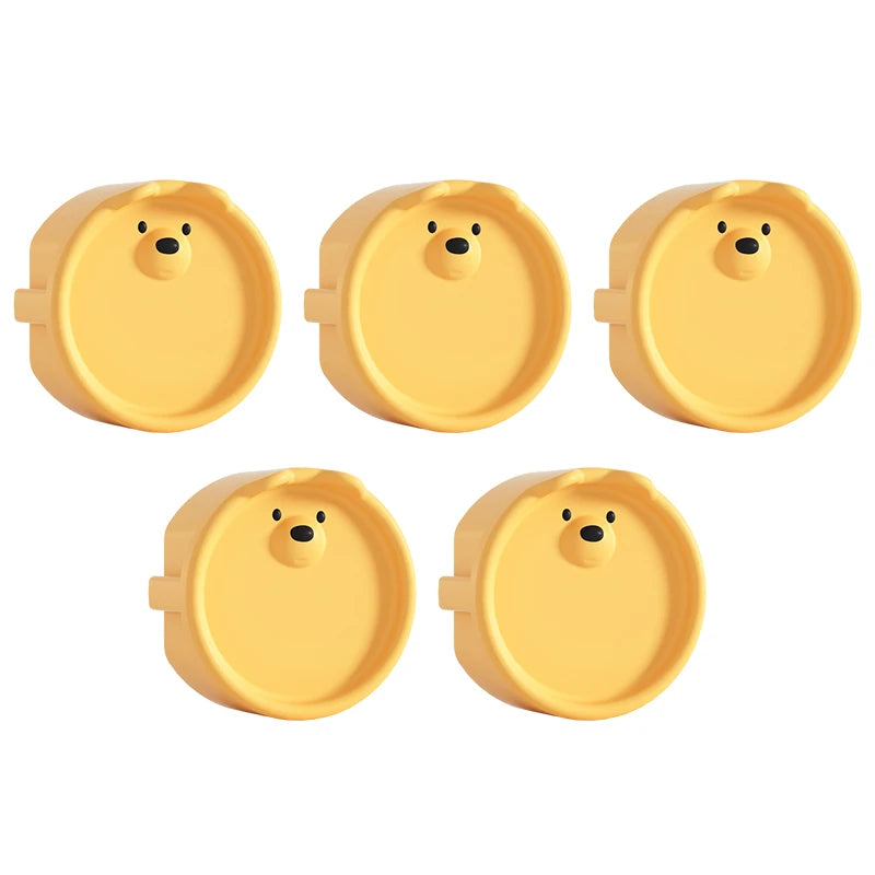 Lot de 5 caches-prises bébé en silicone motif ourson