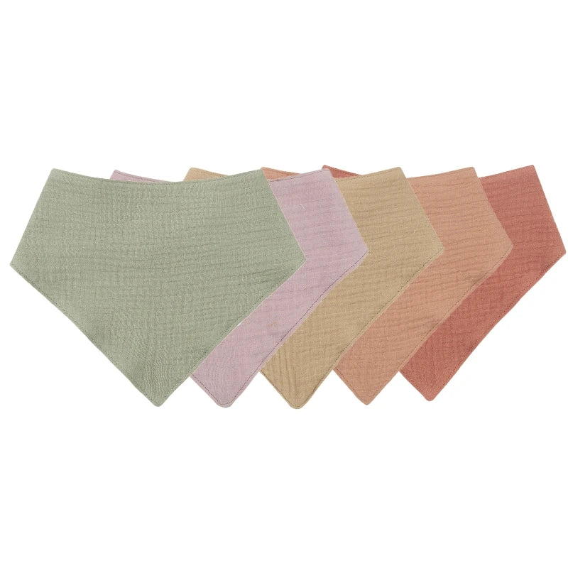 Lot de Bavoirs Triangle en Coton