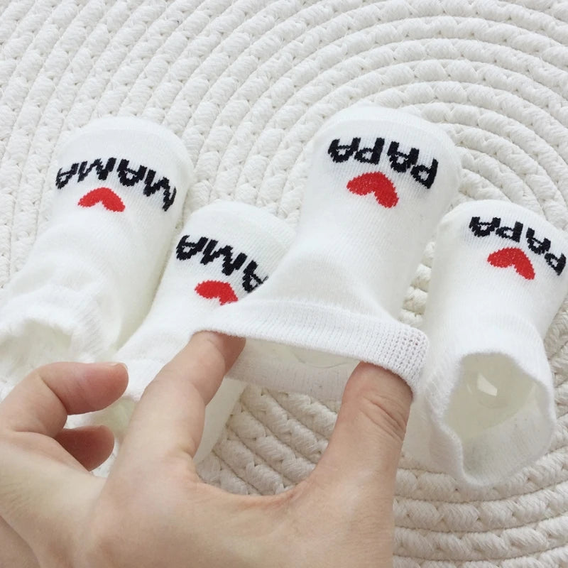 Chaussettes Bébé « I Love Mama & I Love Papa »