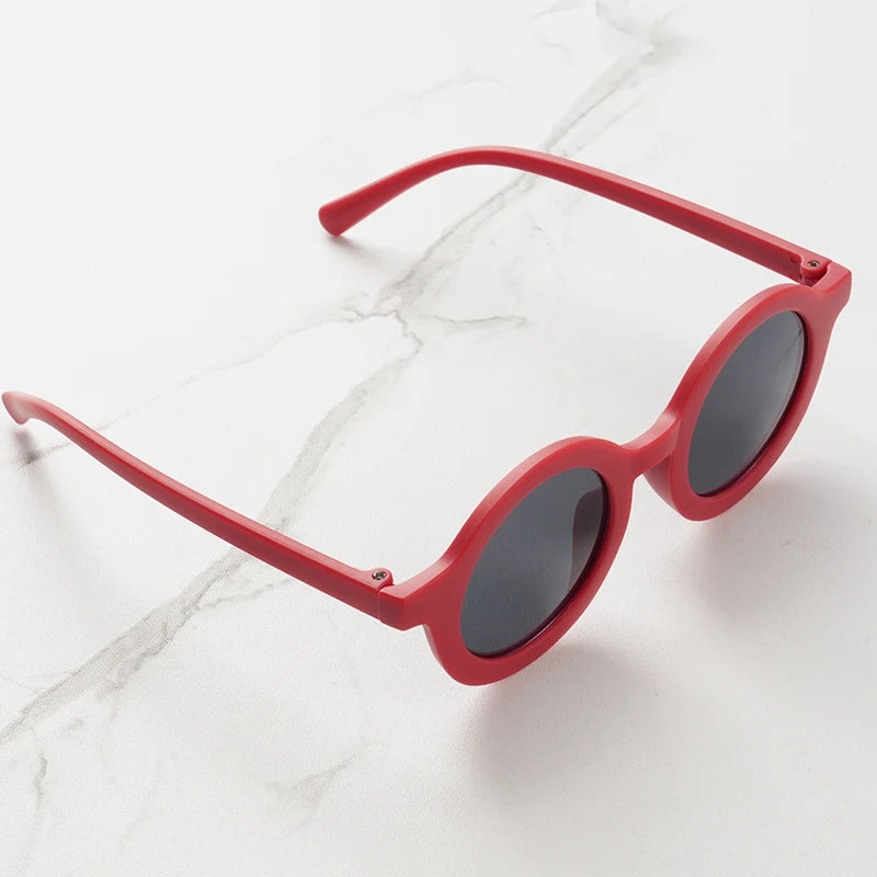Lunettes de Soleil Bébé – Look Rétro & Protection UV | Forme Ronde Tendance