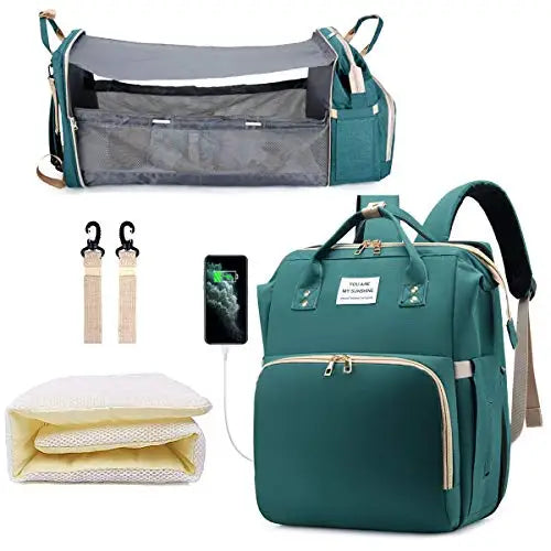 Sac à Langer Multifonctions – Lit intégré & Organisation Optimale