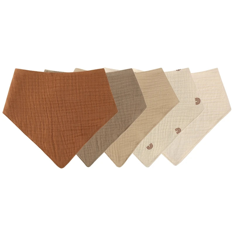 Lot de Bavoirs Triangle en Coton