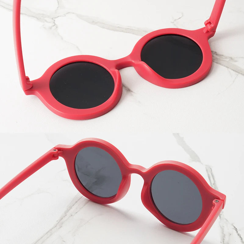 Lunettes de Soleil Bébé – Look Rétro & Protection UV | Forme Ronde Tendance