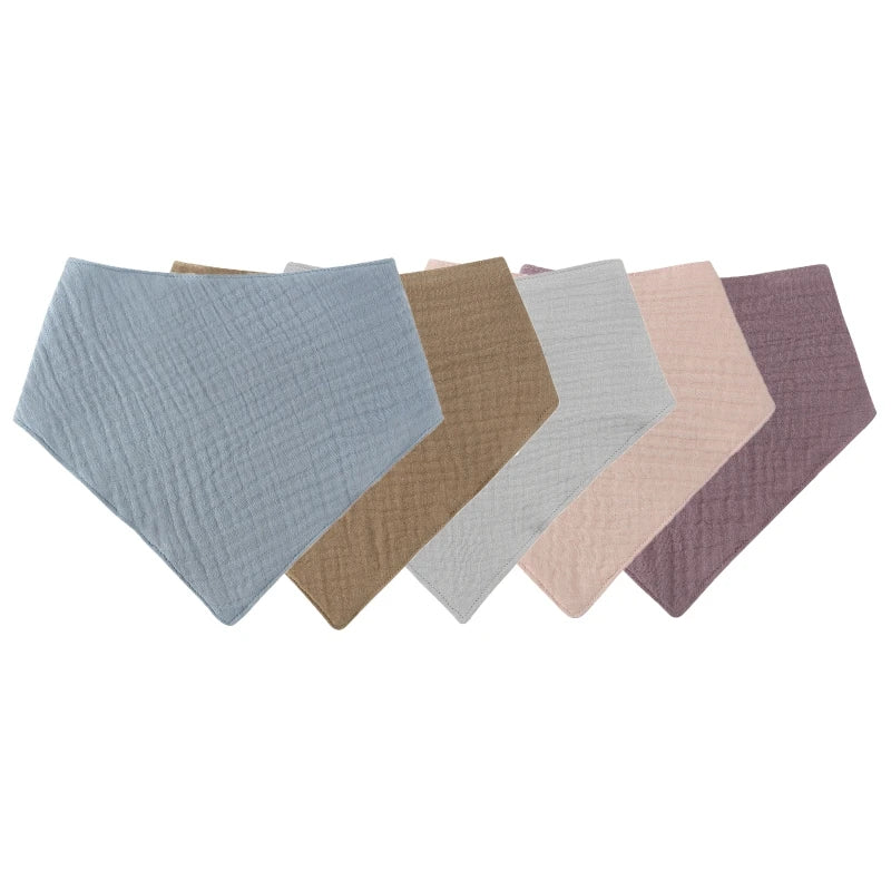 Lot de Bavoirs Triangle en Coton
