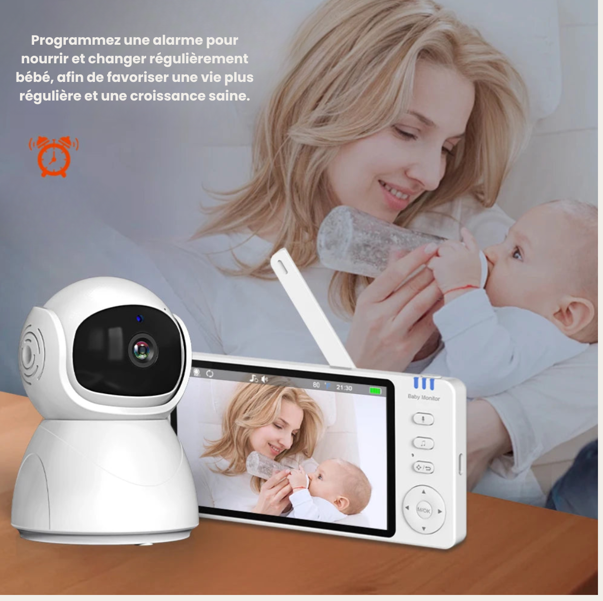 Babyphone Vidéo Bébé HD 5" – Sécurité et Sérénité