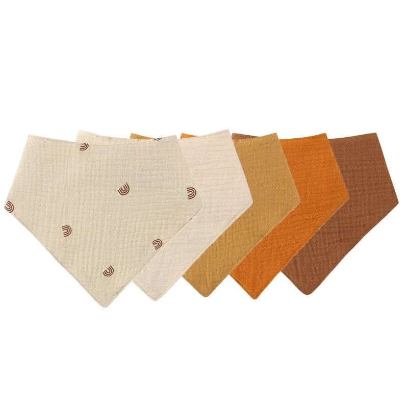 Lot de Bavoirs Triangle en Coton