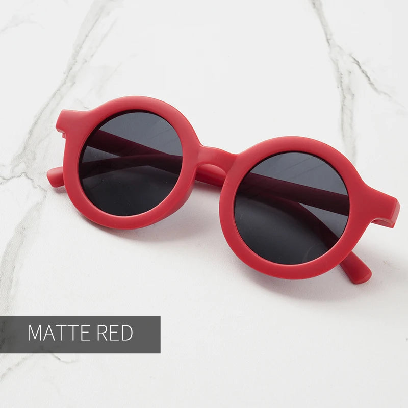 Lunettes de Soleil Bébé – Look Rétro & Protection UV | Forme Ronde Tendance