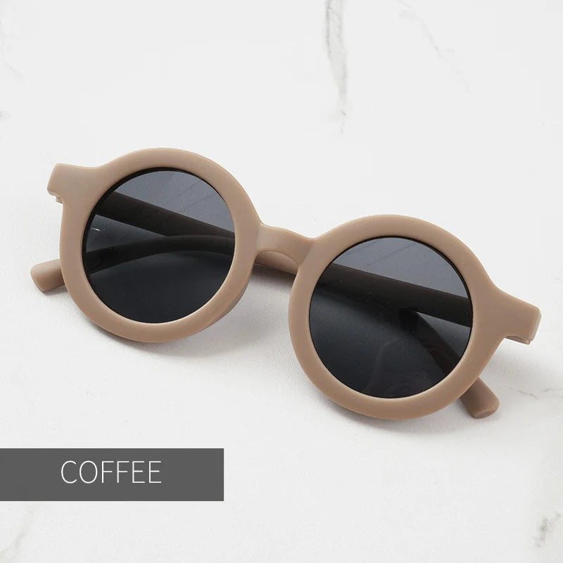 Lunettes de Soleil Bébé – Look Rétro & Protection UV | Forme Ronde Tendance