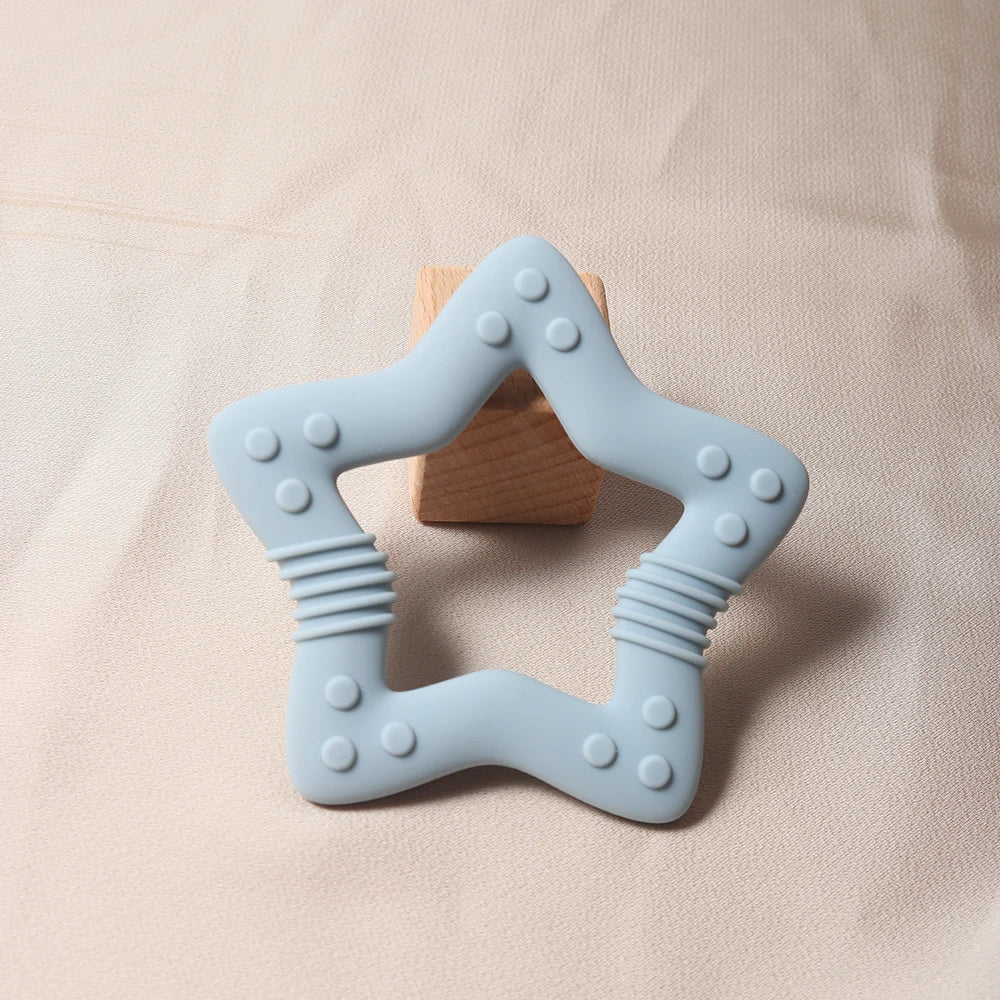 anneau de dentition bébé étoile bleue